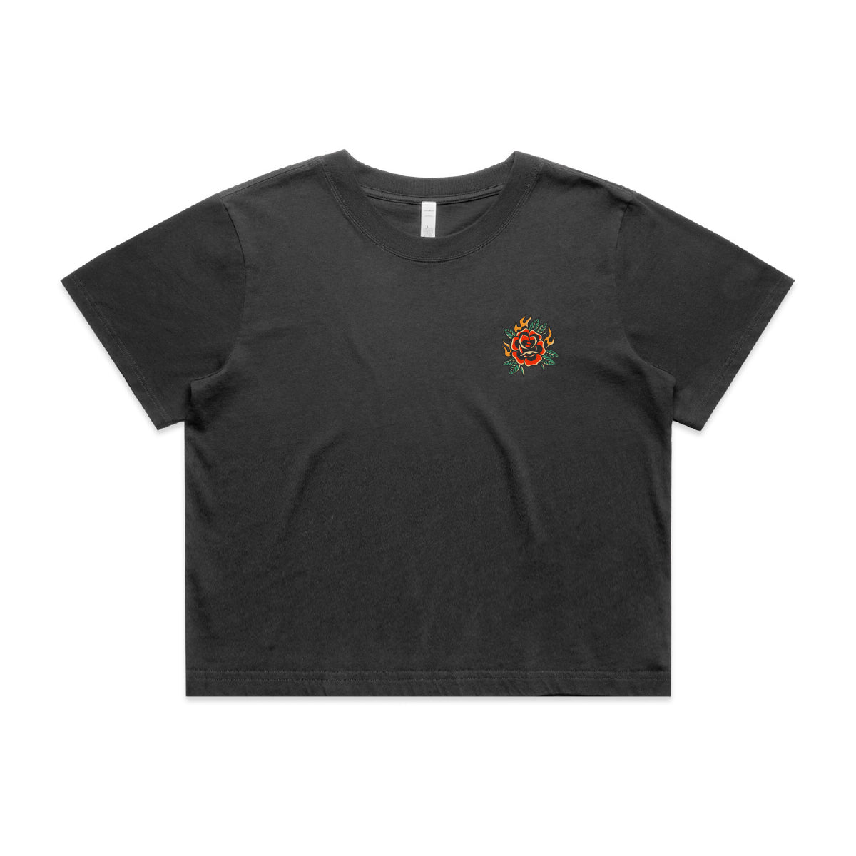 Heavy Faded Crop Tee - Raised By The Street