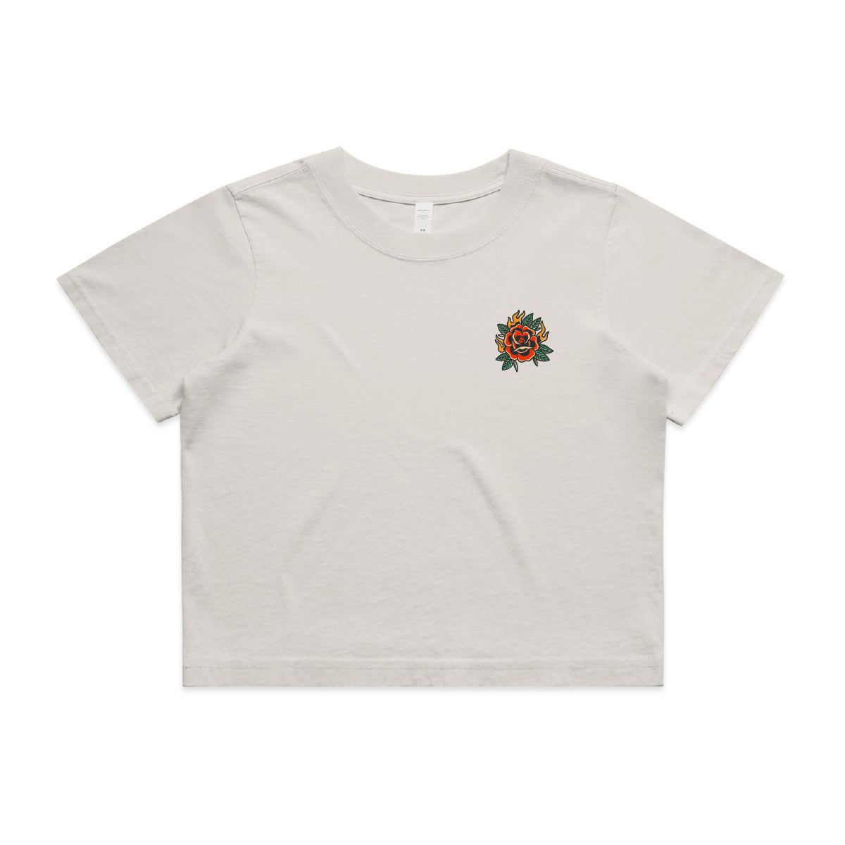 Heavy Faded Crop Tee - Raised By The Street