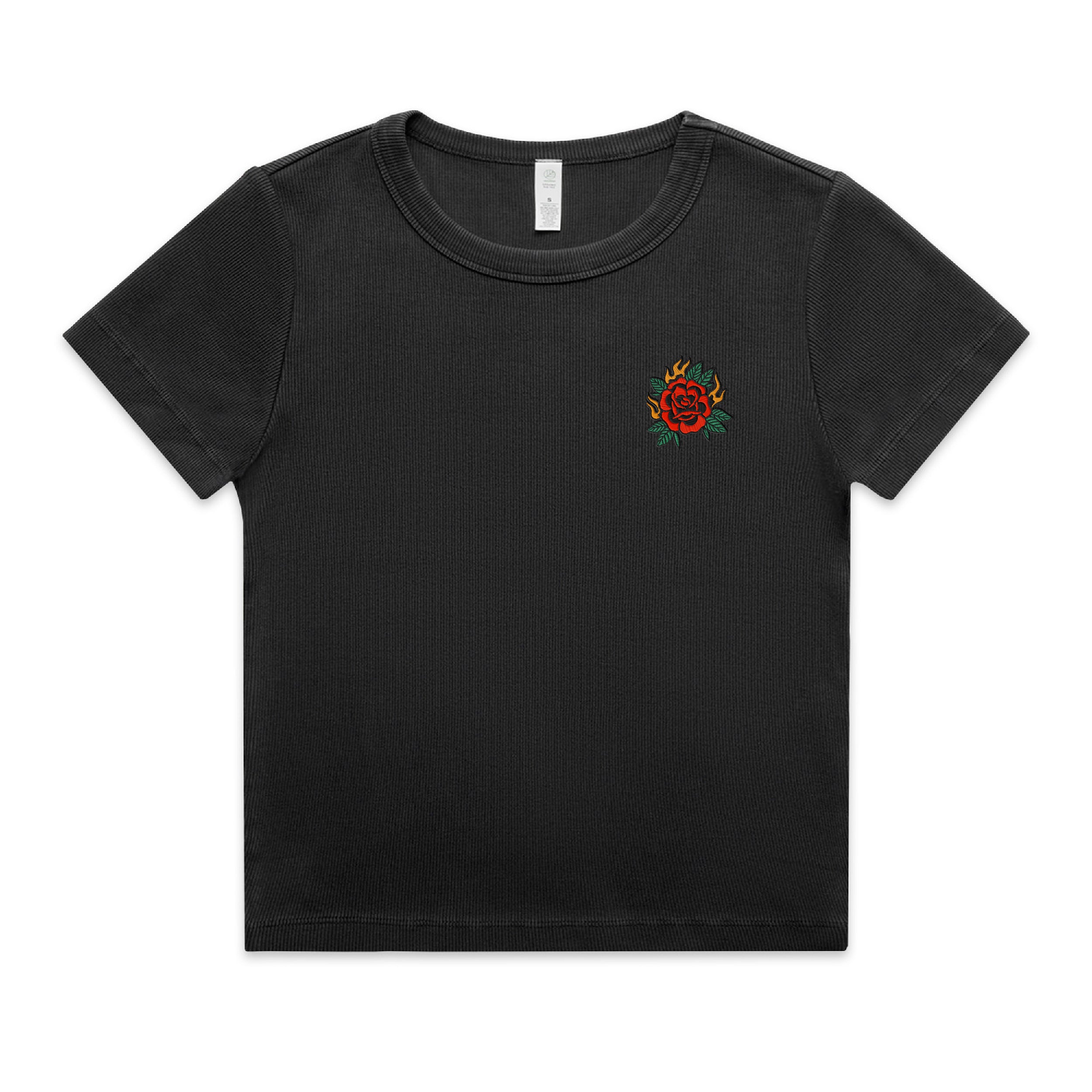 Faded Organic Rib Tee - Raised By The Street