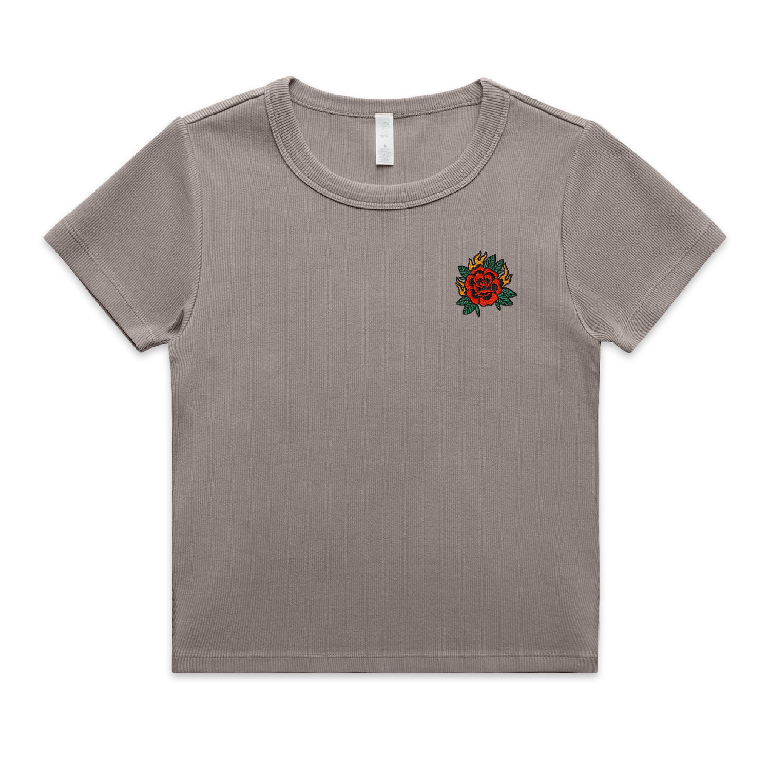 Faded Organic Rib Tee - Raised By The Street