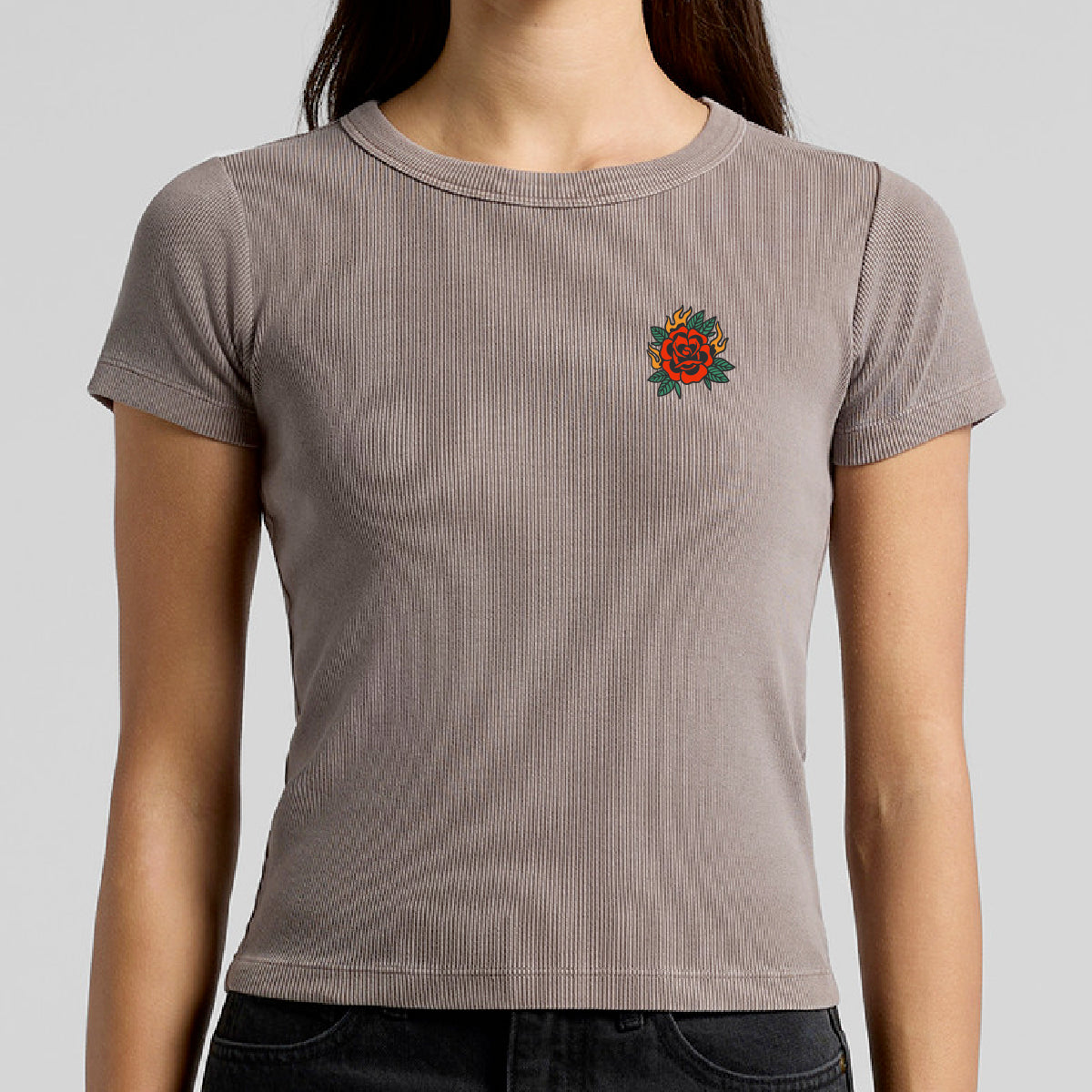 Faded Organic Rib Tee - Raised By The Street