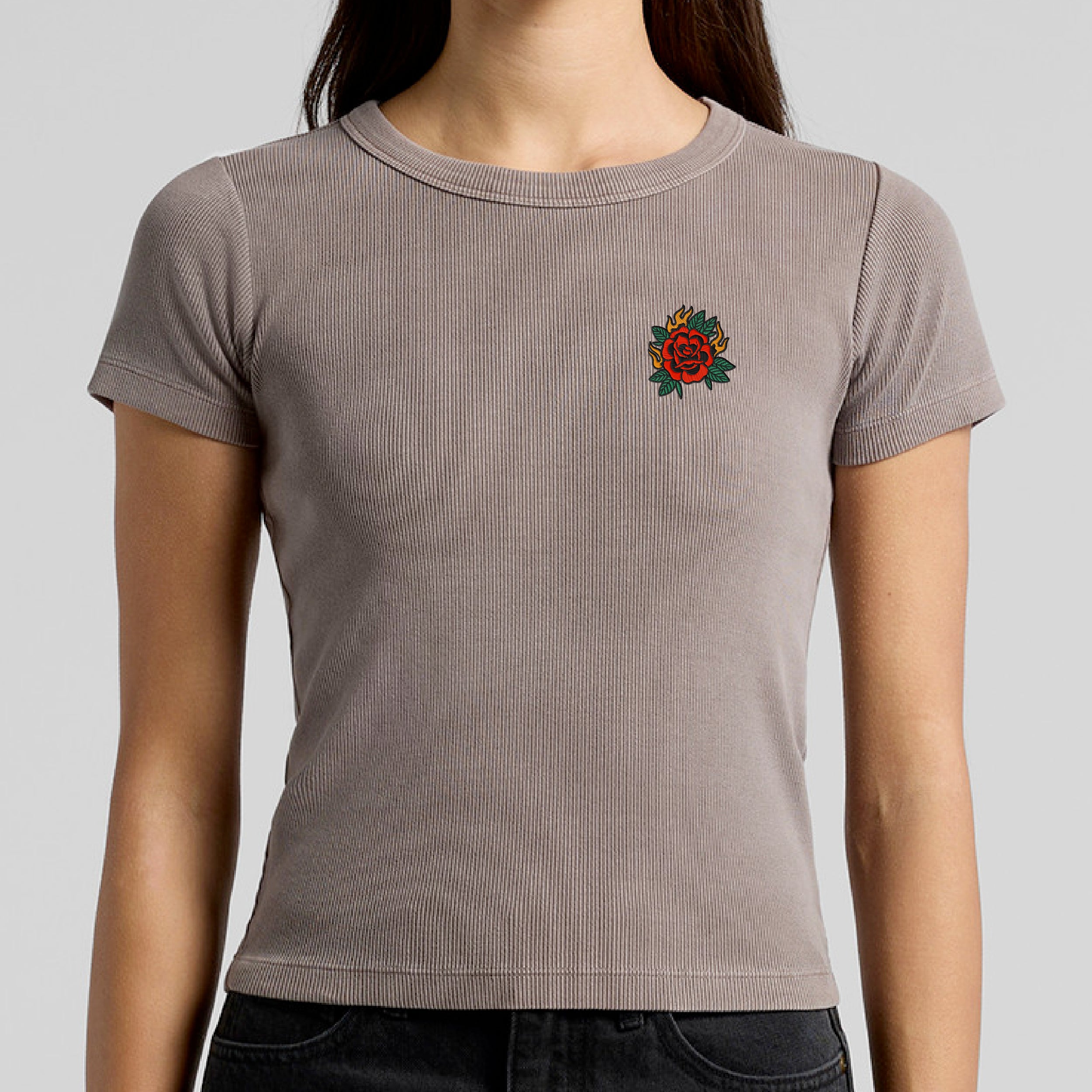 Faded Organic Rib Tee - Raised By The Street